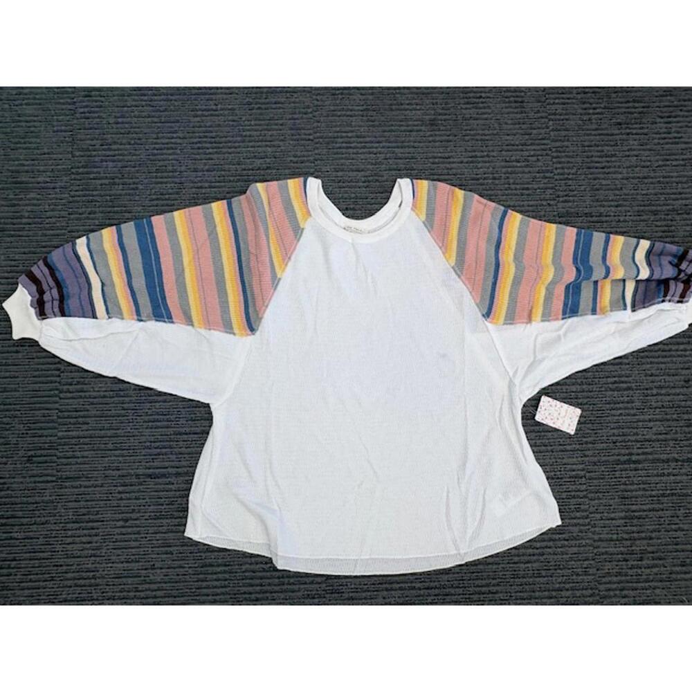 NWT New Free People We The Free Rainbow Dreams thermal top Large